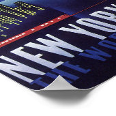 1939年のニューヨーク・シティ・ワールド・フェア、ヴィンテージ・トラベル ポスター (角)