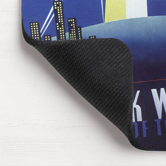 1939年のニューヨーク・シティ・ワールド・フェア、ヴィンテージ・トラベル マウスパッド (コーナー)