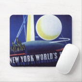 1939年のニューヨーク・シティ・ワールド・フェア、ヴィンテージ・トラベル マウスパッド (マウス)