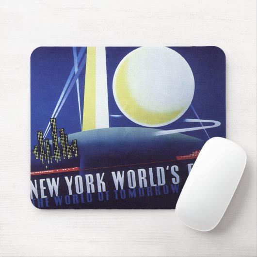 1939年のニューヨーク・シティ・ワールド・フェア、ヴィンテージ・トラベル マウスパッド (マウス)