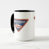 1939年のノースウェスト航空の"空のそよ風"のコーヒー・マグ マグカップ (正面左)