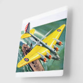 1939年のボイング915 スクエア壁時計 (傾斜)