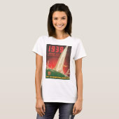 1939年の万国博覧会のサンフランシスコ旅行ポスター Tシャツ (正面フル)
