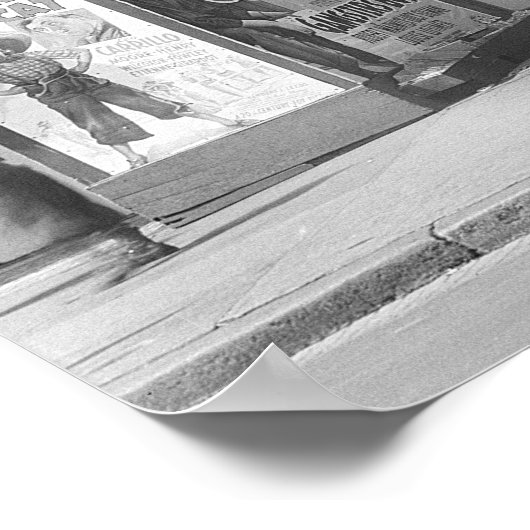 1939年の皇后映画館。ヴィンテージ写真 ポスター (角)