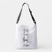 1939年のSelmerパリの釣り合った行為のサクソフォーン クロスボディバッグ (裏面)