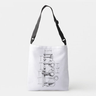 1939年のSelmerパリの釣り合った行為のサクソフォーン クロスボディバッグ