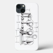 1939年のSelmerパリの釣り合った行為のサクソフォーン Case-Mate iPhoneケース (裏面)