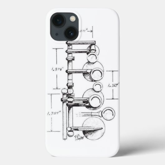 1939年のSelmerパリの釣り合った行為のサクソフォーン Case-Mate iPhoneケース (裏面)