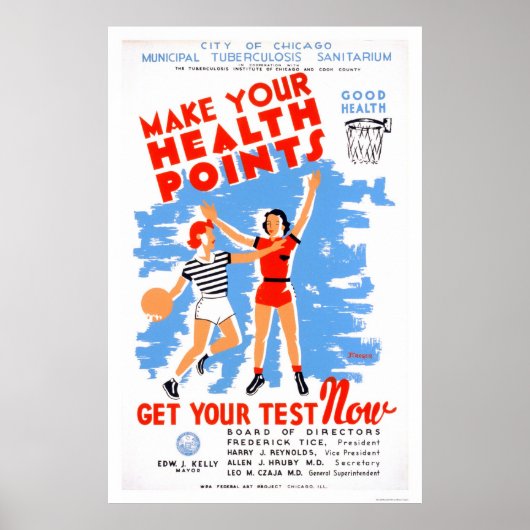 1939年のWPAを健康に保つ ポスター (正面)