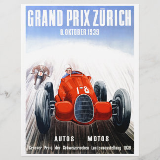 1939年チューリッヒグランプリのポスター