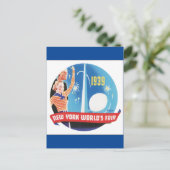 1939年ニューヨークのフェアヴィンテージ旅行ポスター ポストカード (スタンド正面)