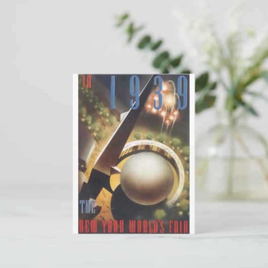 1939年ニューヨークのフェアヴィンテージ旅行店 ポストカード (スタンド正面)