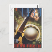 1939年ニューヨークのフェアヴィンテージ旅行店 ポストカード (正面/裏面)