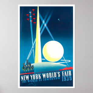 1939年ニューヨーク・ワールド・フェアヴィンテージ旅行ポスター ポスター