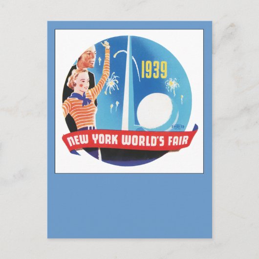 1939年ニューヨールド世界博覧会 ポストカード (正面)