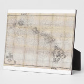 1939年ハ日本のワイ真珠湾の地図 フォトプラーク (側面)