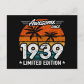 1939年生まれ限定復刻版レトロかっこいい1939年から ポストカード (正面)