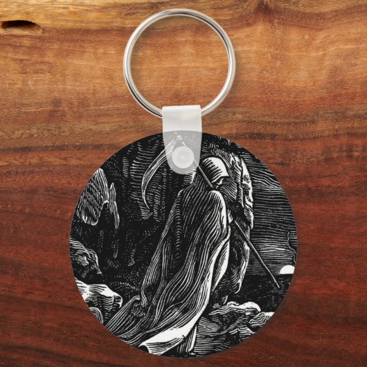 1939年頃のサンタミュエルテ(メキシコ人の死神) キーホルダー (正面)