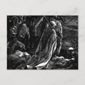 1939年頃のサンタミュエルテ(メキシコ人の死神) ポストカード (正面)