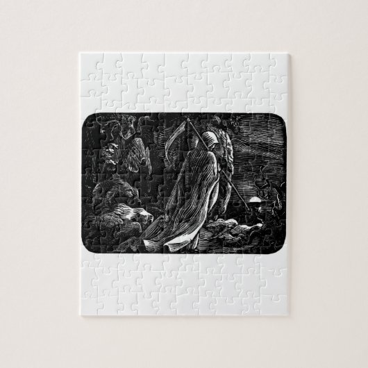 1939年頃サンタMuerte (メキシコ死神) ジグソーパズル (縦)