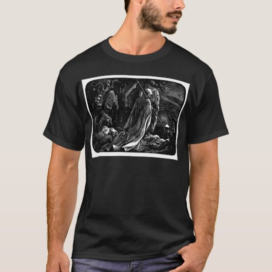 1939年頃サンタMuerte (メキシコ死神) Tシャツ (正面)