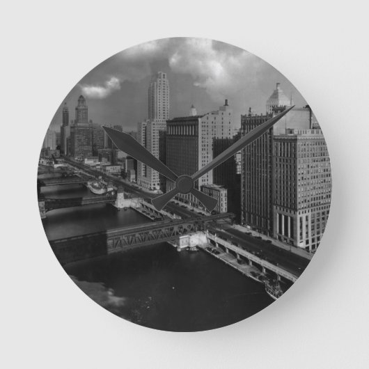 1939年11月：シカゴ市 ラウンド壁時計 (正面)