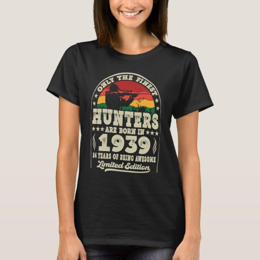1939素晴らし年の鹿の狩り84位にハンター達がいる Tシャツ (正面)