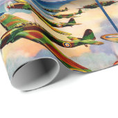 1939英国ファイリージュニア中爆撃機プリント ラッピングペーパー (ロールコーナー)