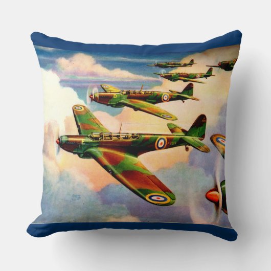 1939英国ファイリージュニア中爆撃機 クッション (正面)