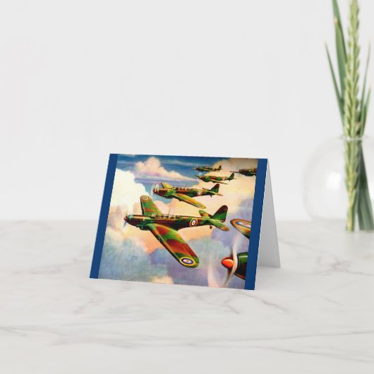 1939英国ファイリージュニア中爆撃機 ノートカード (正面)