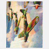 1939英国ファイリージュニア中爆撃機 フリースブランケット (正面)