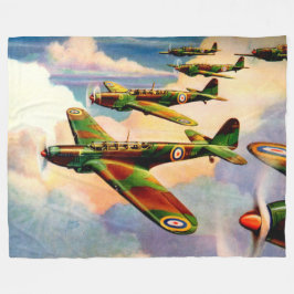 1939英国ファイリージュニア中爆撃機 フリースブランケット