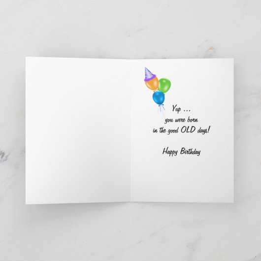 1939誕生日おもしろい事実 カード (内部)