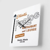 〒1939-8811年11月21日(金)1939-88年11月21日(金)1939年11月21日(金 スクエア壁時計 (傾斜)