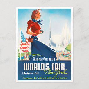 1939 New York World's Fair Vintage旅行はがき ポストカード