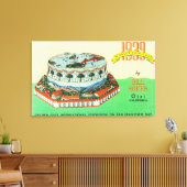 1939 Worlds Fair Cake by Bill Baker in Ojai キャンバスプリント (インサイチュ (リビング))