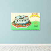 1939 Worlds Fair Cake by Bill Baker in Ojai キャンバスプリント (インサイチュ (ウッドフロア))