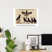 193.カラスの王と彼の評議会はアラブの画家によって ポスター (ホームオフィス)