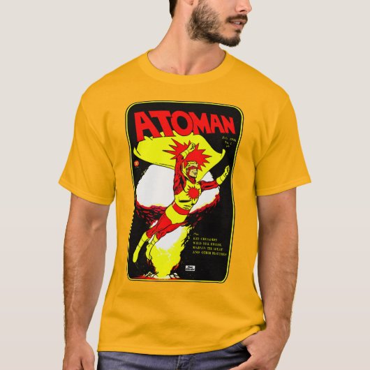 1940のATOMANレトロ漫画Tシャツ Tシャツ (正面)