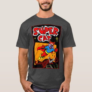 1940のSuperCat漫画Tシャツ Tシャツ