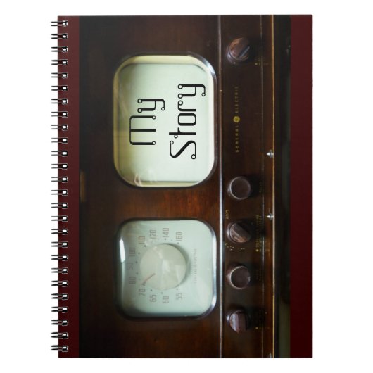 1940カスタマイズ年代のテレビとラジオ ノートブック (正面)