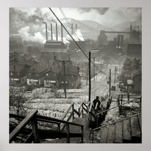 1940ピッツバーグのミル地区 ポスター (正面)