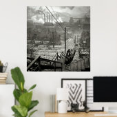 1940ピッツバーグのミル地区 ポスター (ホームオフィス)