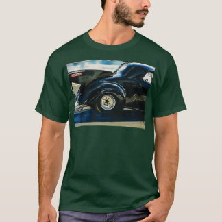 1940ブラックウィリーズクーペドラッグ車 Tシャツ