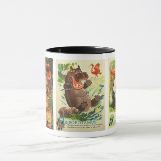 1940子供の「動物園で」テーマ マグカップ (中央)