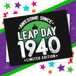 1940年から素晴らしい うるう年2月29日 誕生日 ポストカード
