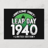 1940年から素晴らしい うるう年2月29日 誕生日 ポストカード (正面)