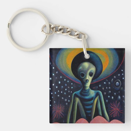 1940年のスタイルエイリアンとハロー キーホルダー (正面)
