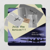 1940年のテーマパーティの招待状 招待状 (正面/裏面)