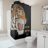 1940年のブ怒ラック以来の野生とトラ シャワーカーテン (インサイチュ)